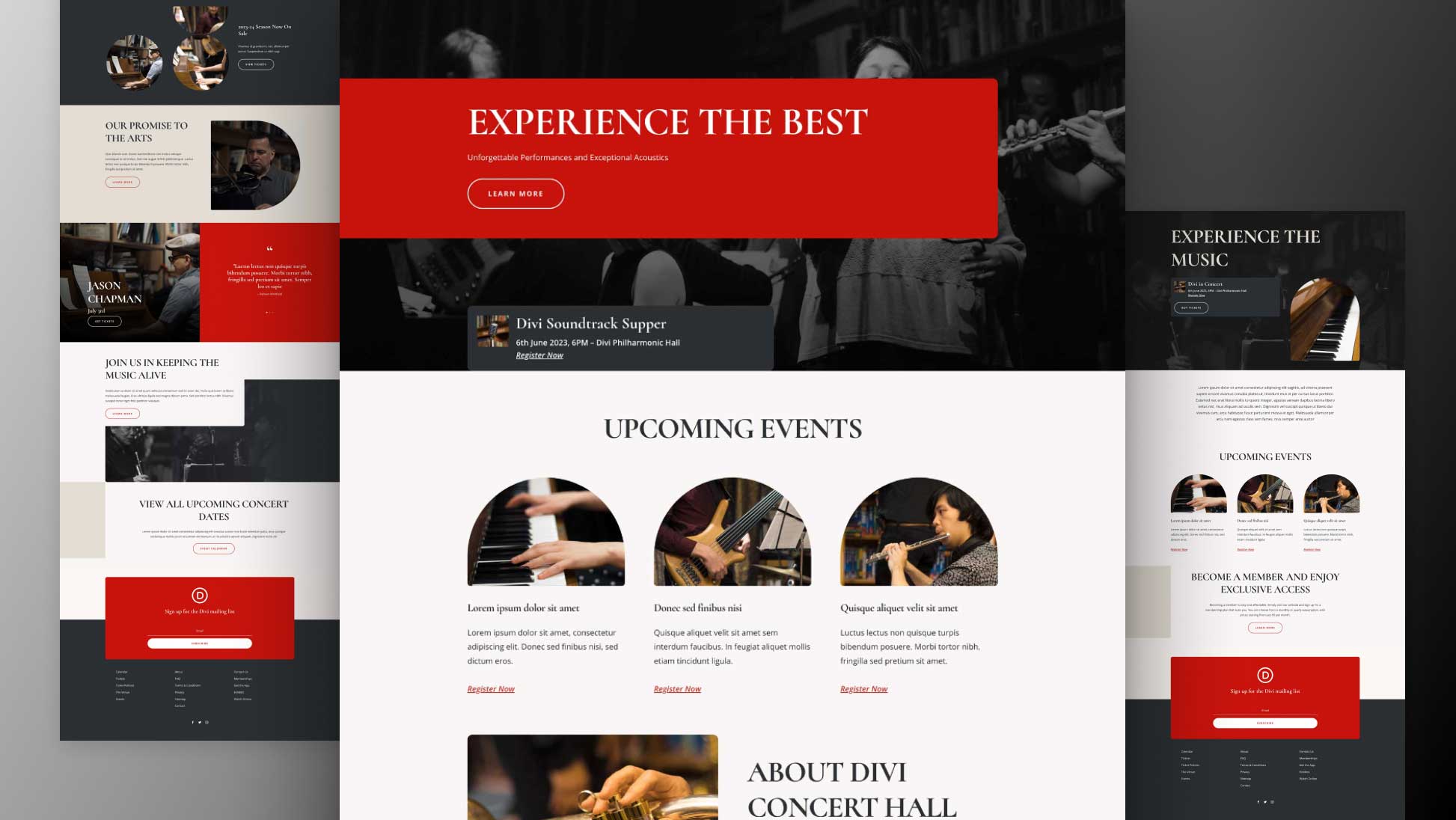 Get a Free Concert Hall Layout Pack for Divi