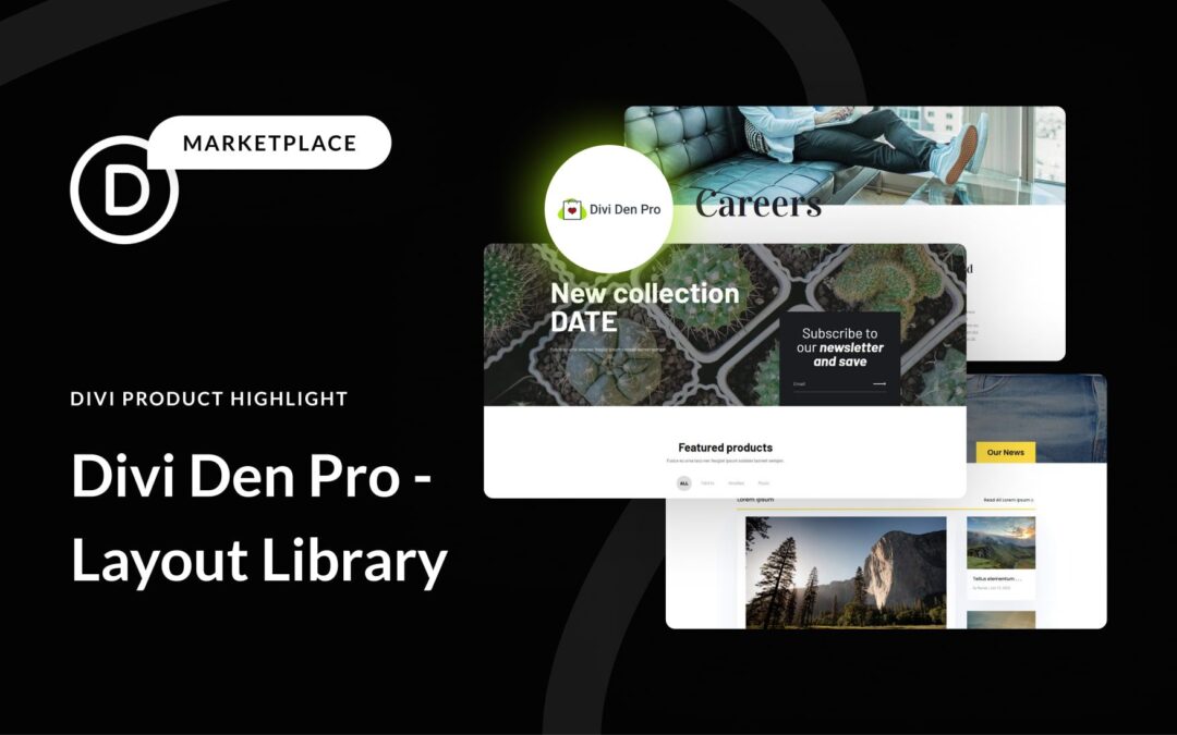 Divi Product Highlight: Divi Den Pro – Layout Library