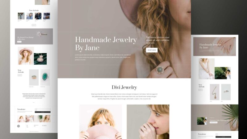 Get a Free Jewelry Artist Layout Pack for Divi