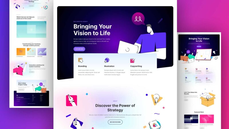 Get a FREE Marketing Layout Pack for Divi