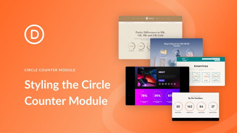 5 Ways to Style Divi’s Circle Counter Module