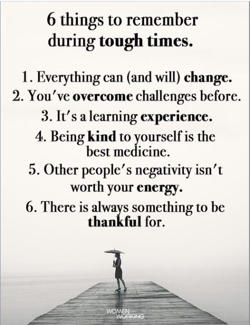 6 things tough times