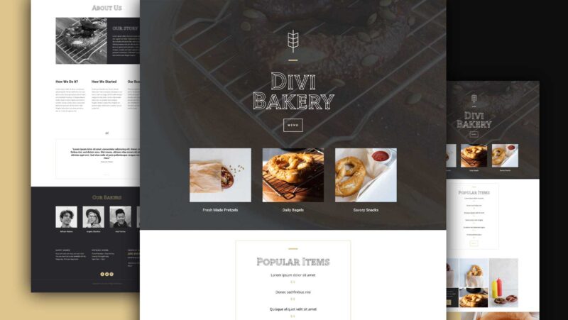 Get a Free Bake Shop Layout Pack for Divi