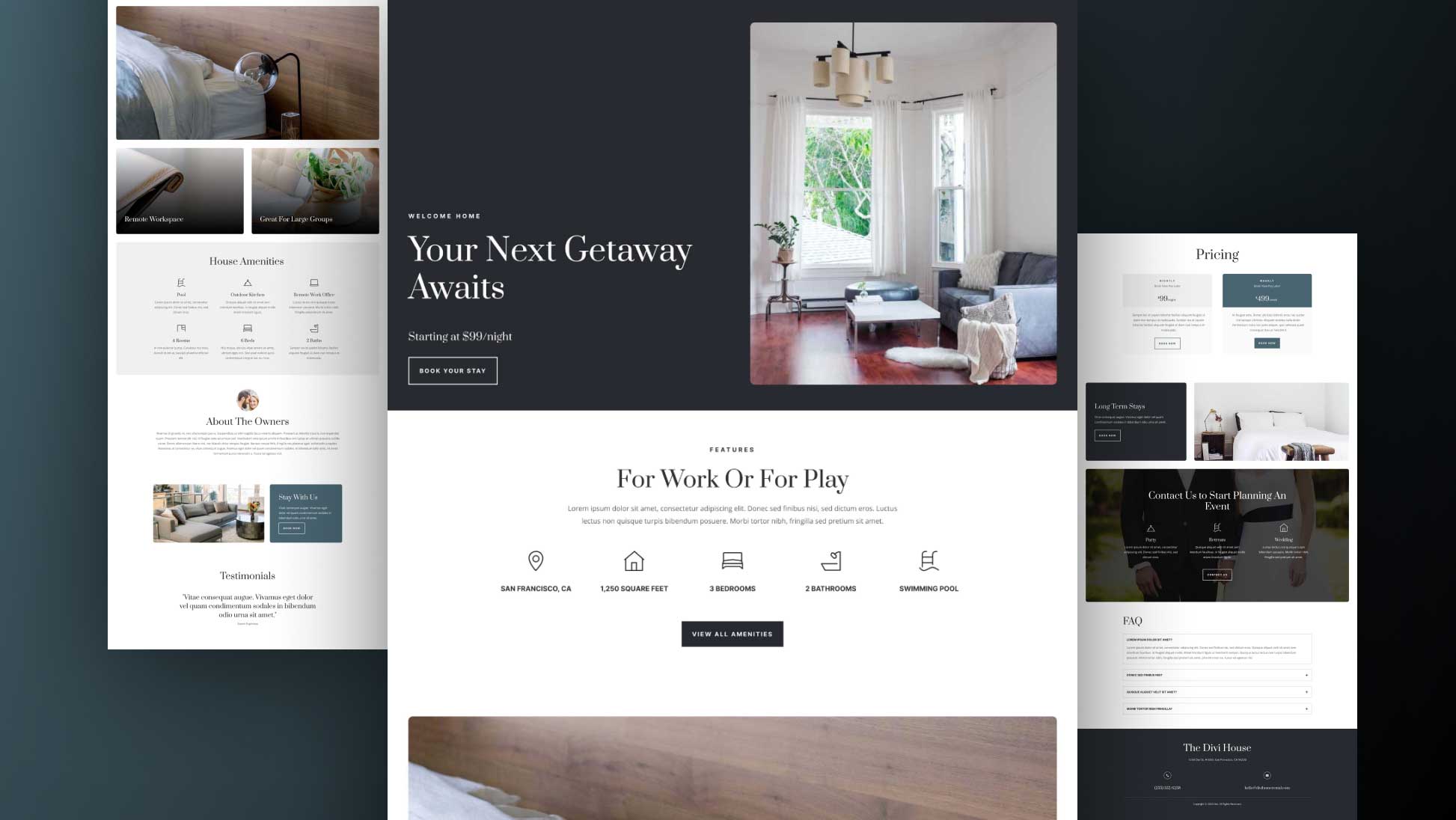 Get a Free Home Rental Layout Pack for Divi