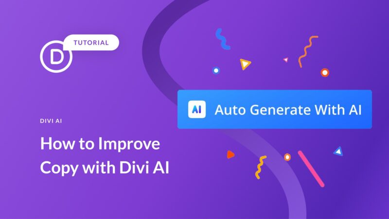 How to Use Divi AI to Improve Your Copy Automatically