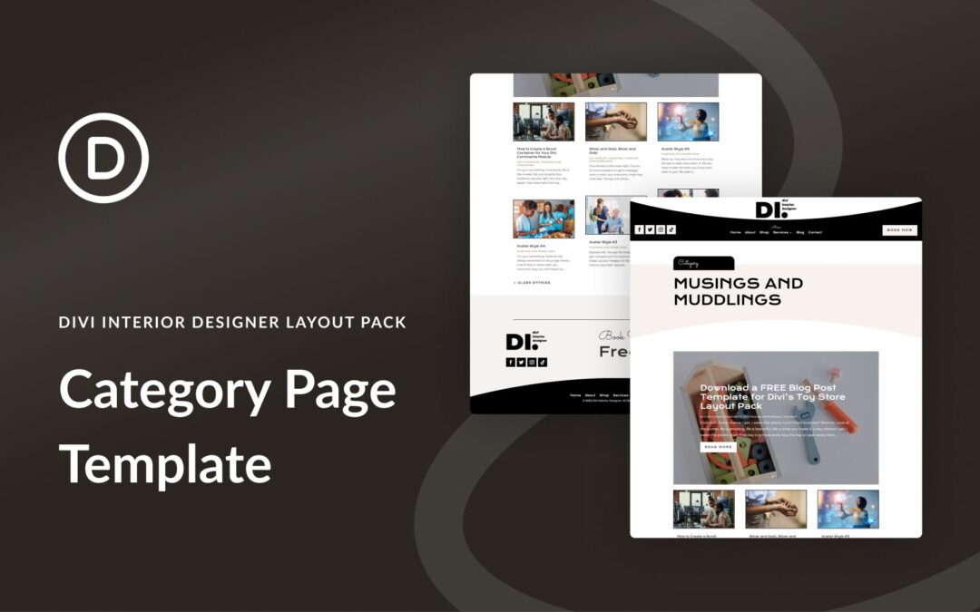 Download a FREE Category Page Template for Divi’s Interior Designer Layout Pack