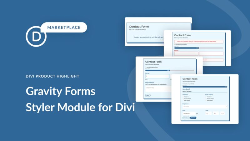Divi Product Highlight: Gravity Forms Styler Module for Divi