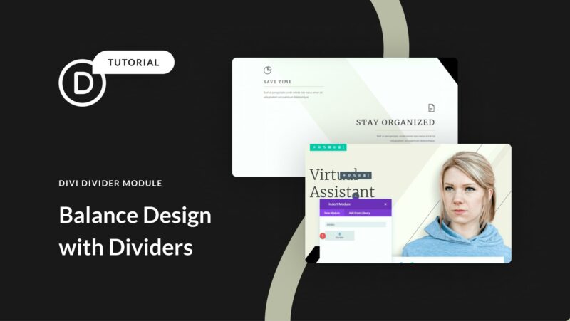 How to Use Divi Divider Modules to Create Balance in Your Design