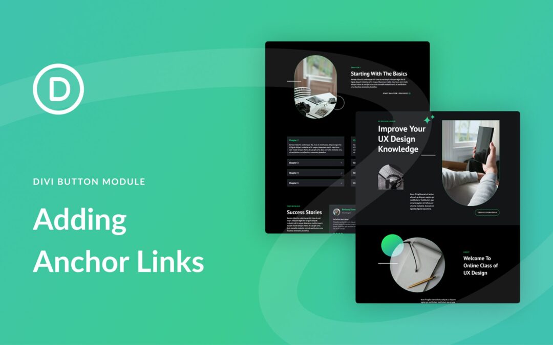 How to Add Anchor Links to Buttons with Divi
