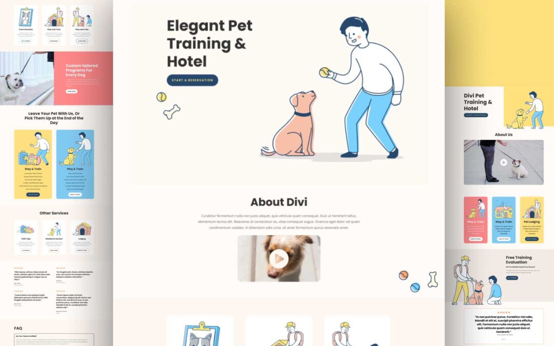 Get a Free Pet Trainer Layout Pack For Divi
