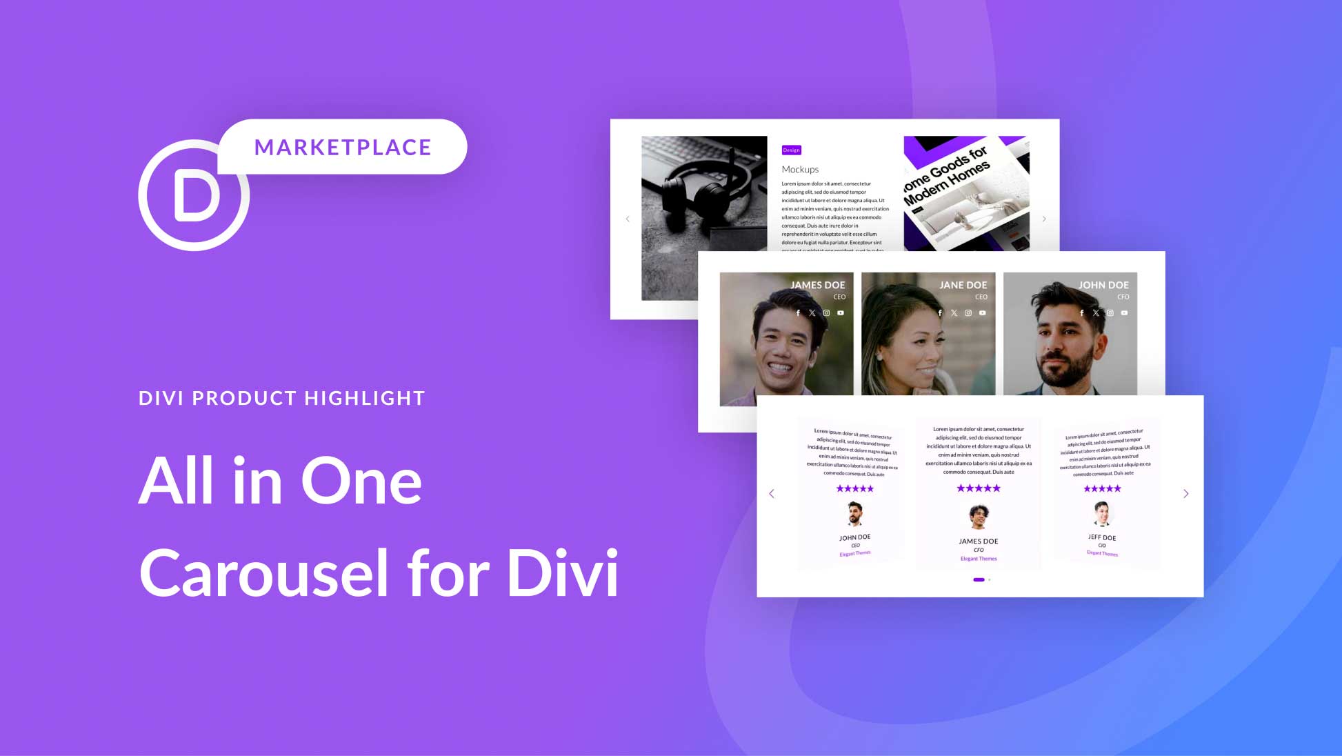 Divi Product Highlight: All in One Carousel for Divi