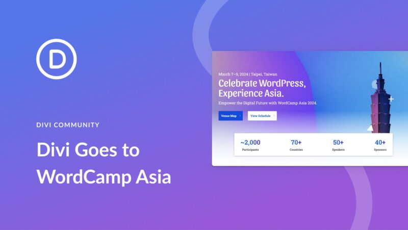 Divi Goes to WordCamp Asia 2024 (Community Update)