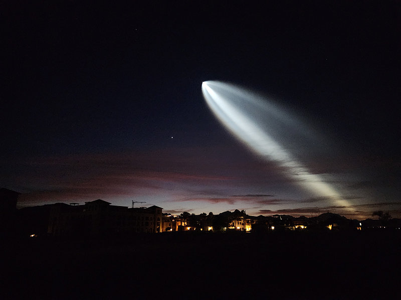 SpaceX Launch Over Loreto, Mexico