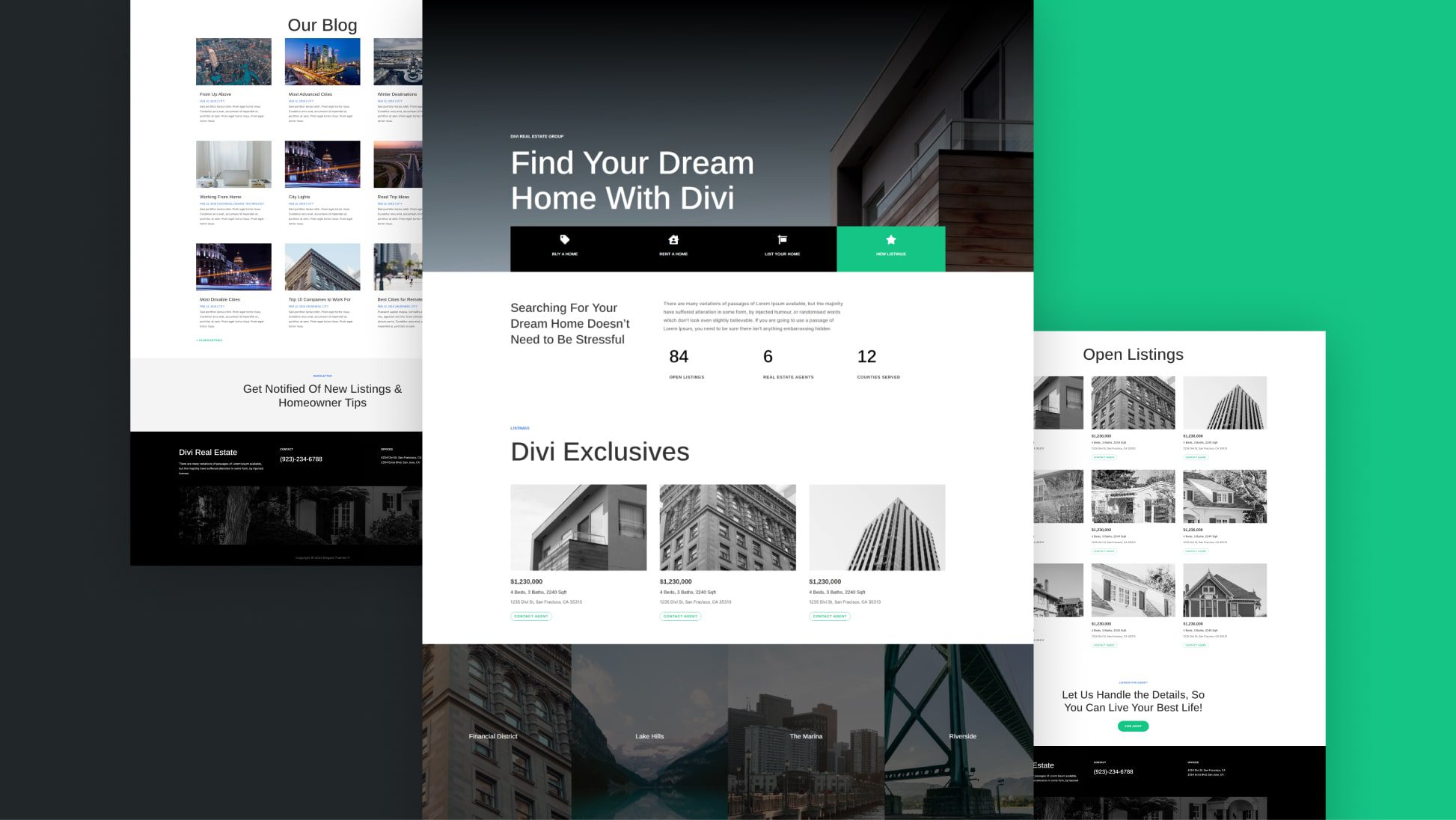 Get a Free Realty Layout Pack For Divi