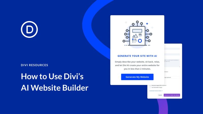 How to Use Divi’s AI Website Builder (Guide)