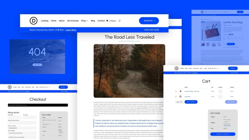 Download a Free Water Non Profit Theme Builder Pack for Divi