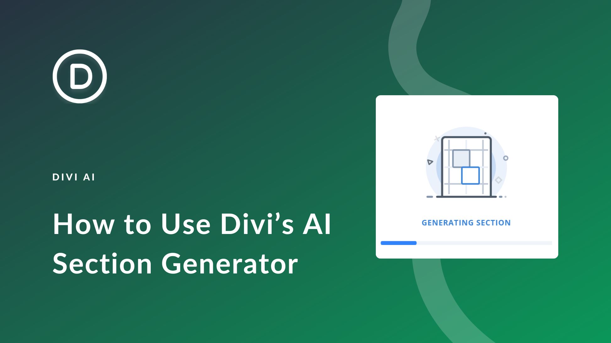 How to Use Divi’s New AI Section Generator