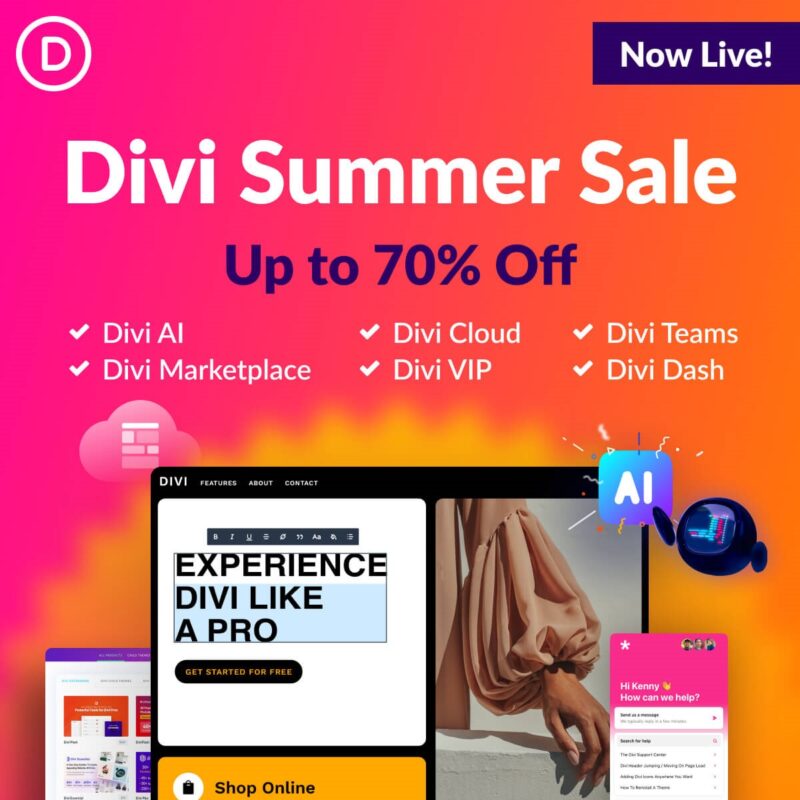 Divi Summer Sale 2024