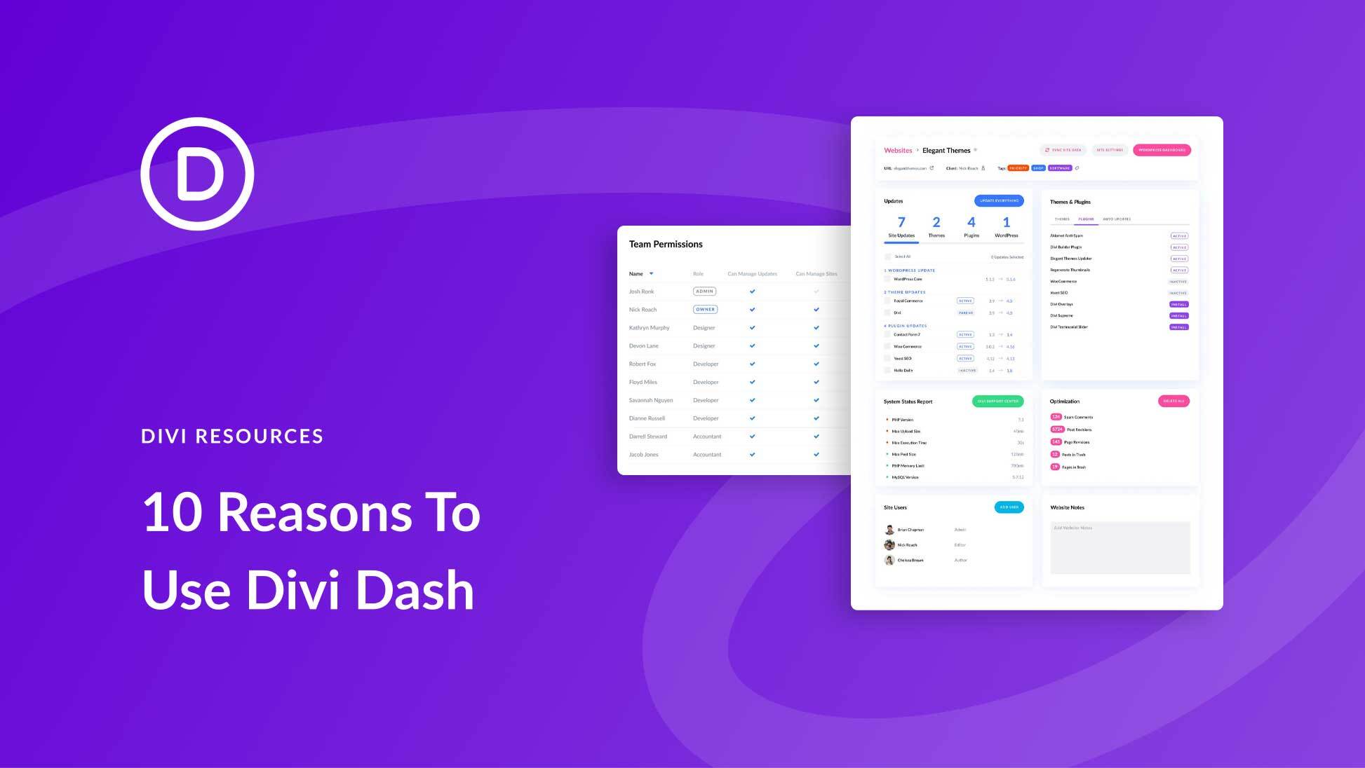 10 Reasons To Use Divi Dash For Your WordPress Maintenance Business