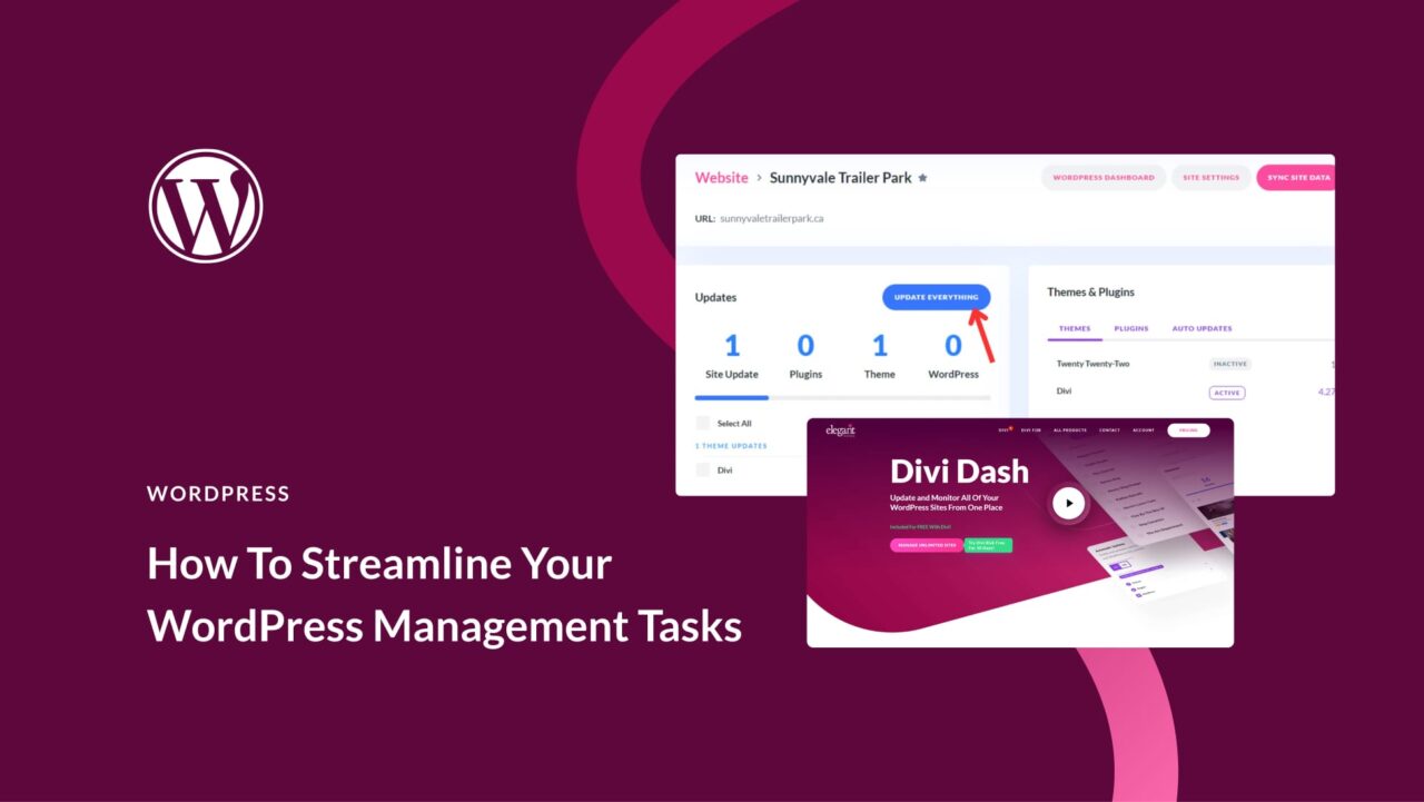 Example Stream Line Task Web Application How To Streamline Your WordPress Site Management Tasks