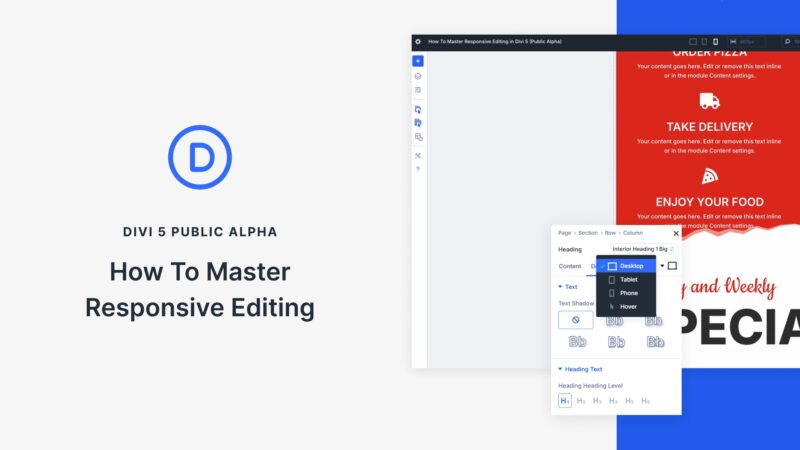 How To Master Responsive Editing In Divi 5 (Public Alpha)