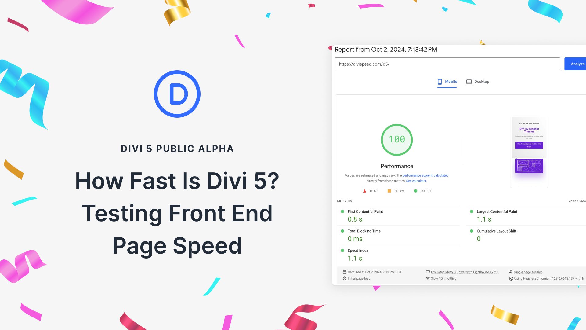 How Fast Is Divi 5? Testing Front End Page Speed (3 Real Examples)