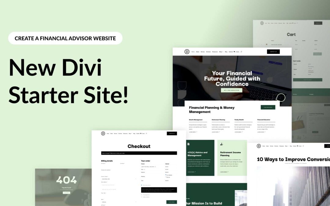 New Starter Site for Financial Advisors (Quick Install)