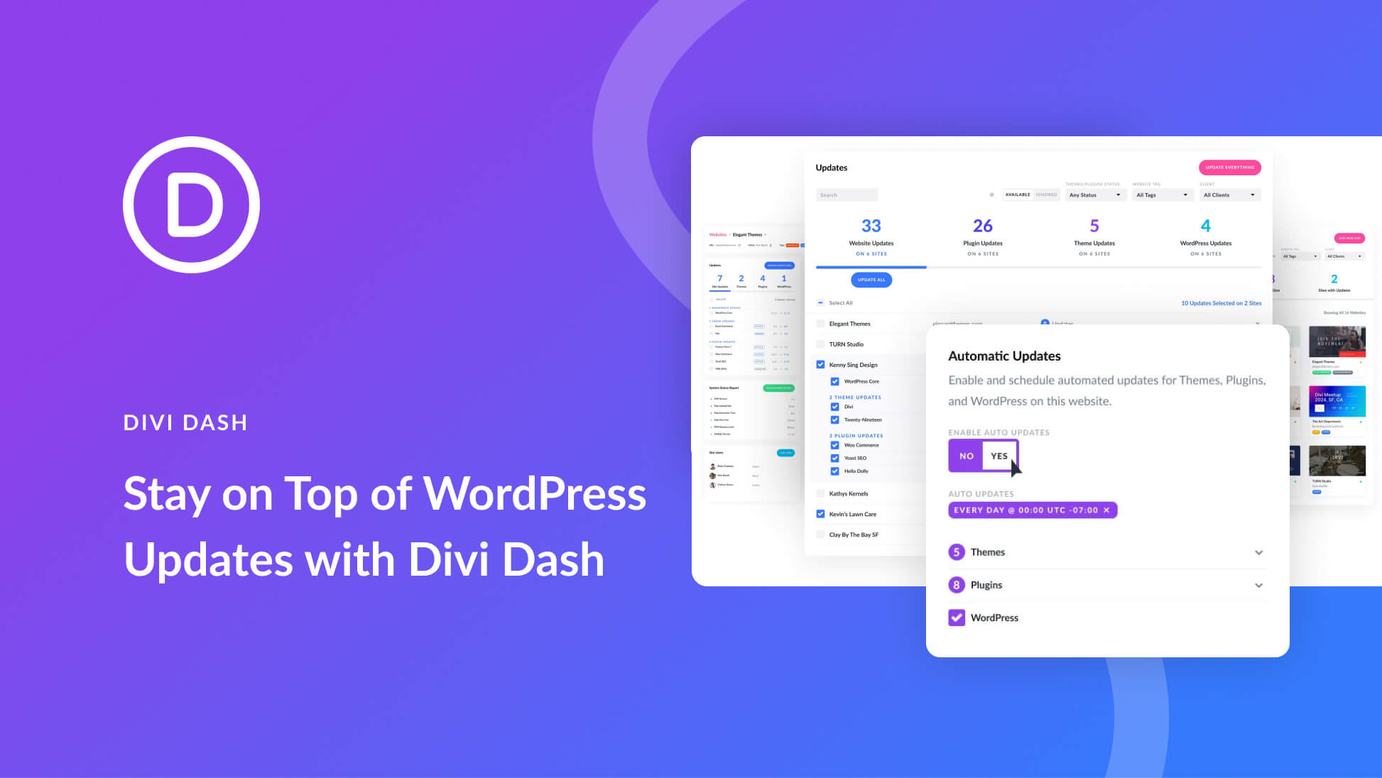 How Divi Dash Helps You Stay on Top of WordPress Updates