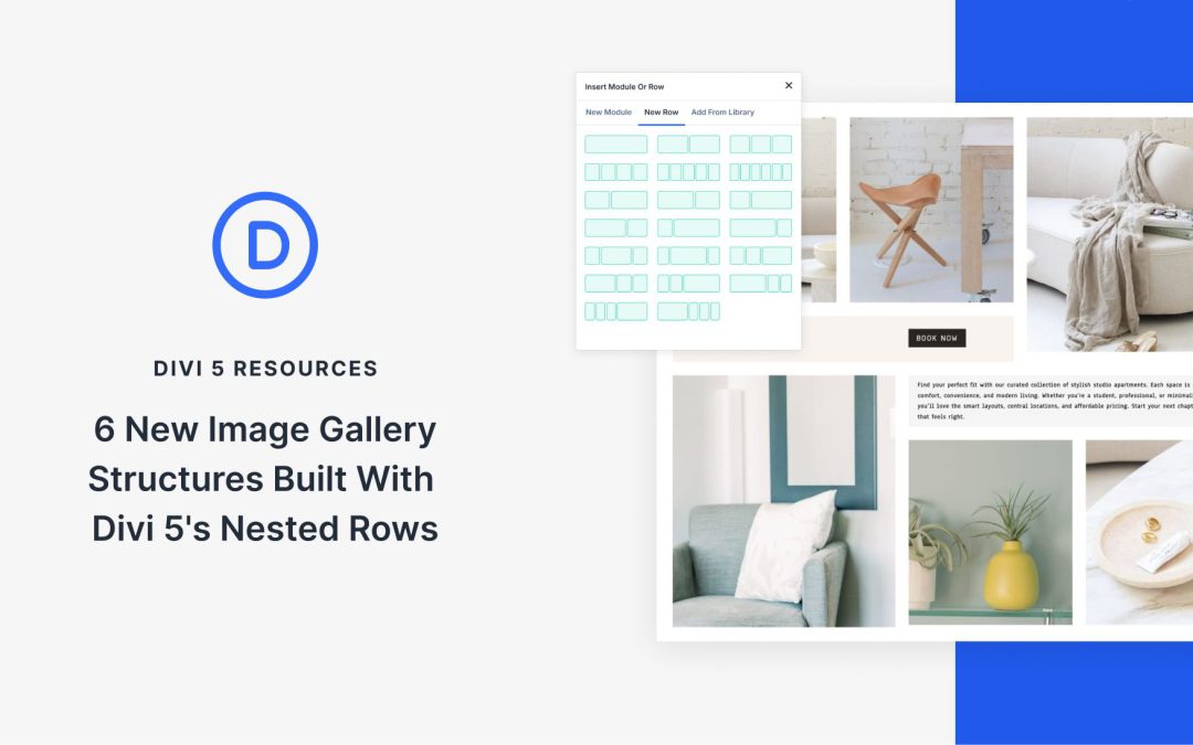 6 New Image Galleries Built With Divi 5’s Nested Rows (Free Download)
