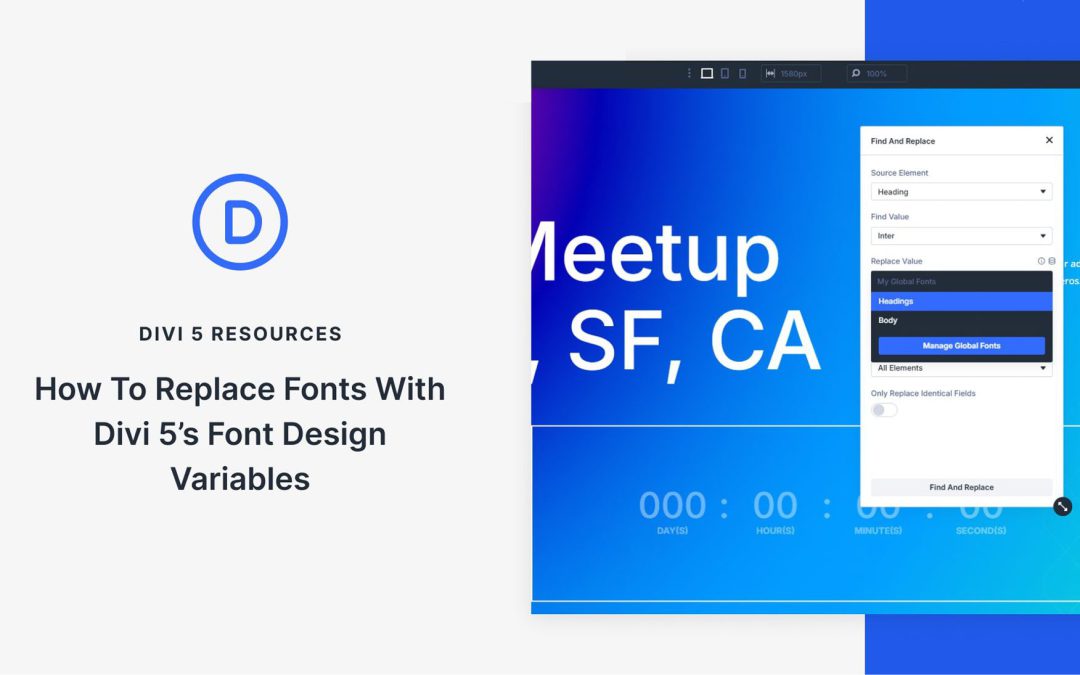 How To Replace Fonts With Divi 5’s Font Design Variables
