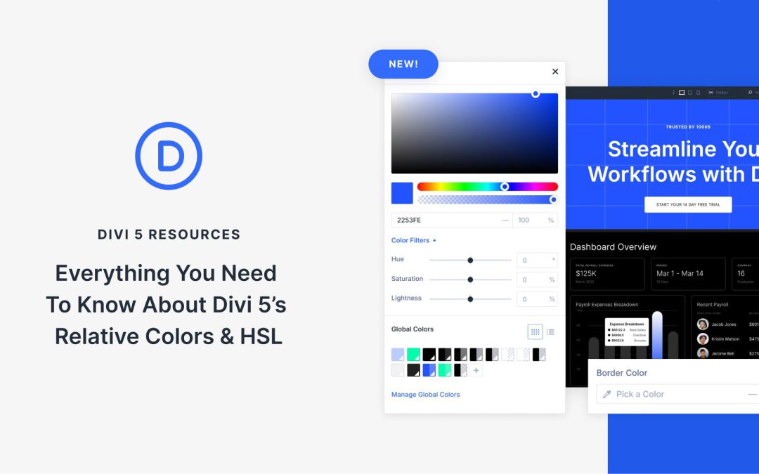 Everything You Need To Know About Divi 5’s Relative Colors & HSL
