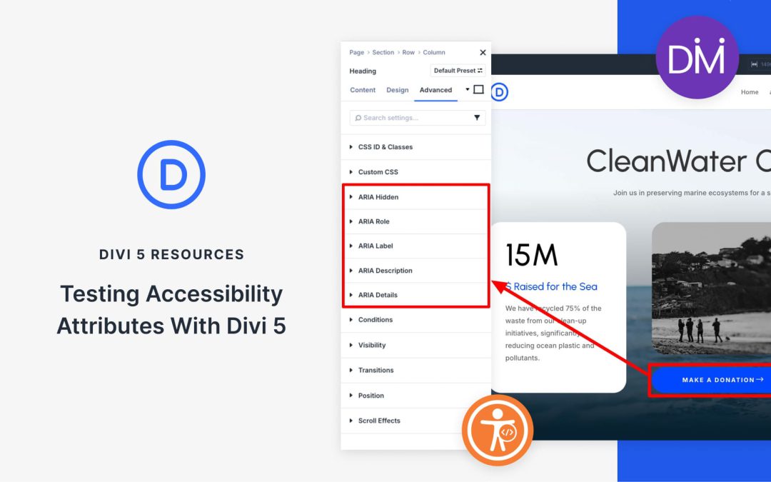 Testing Accessibility Attributes With Divi 5