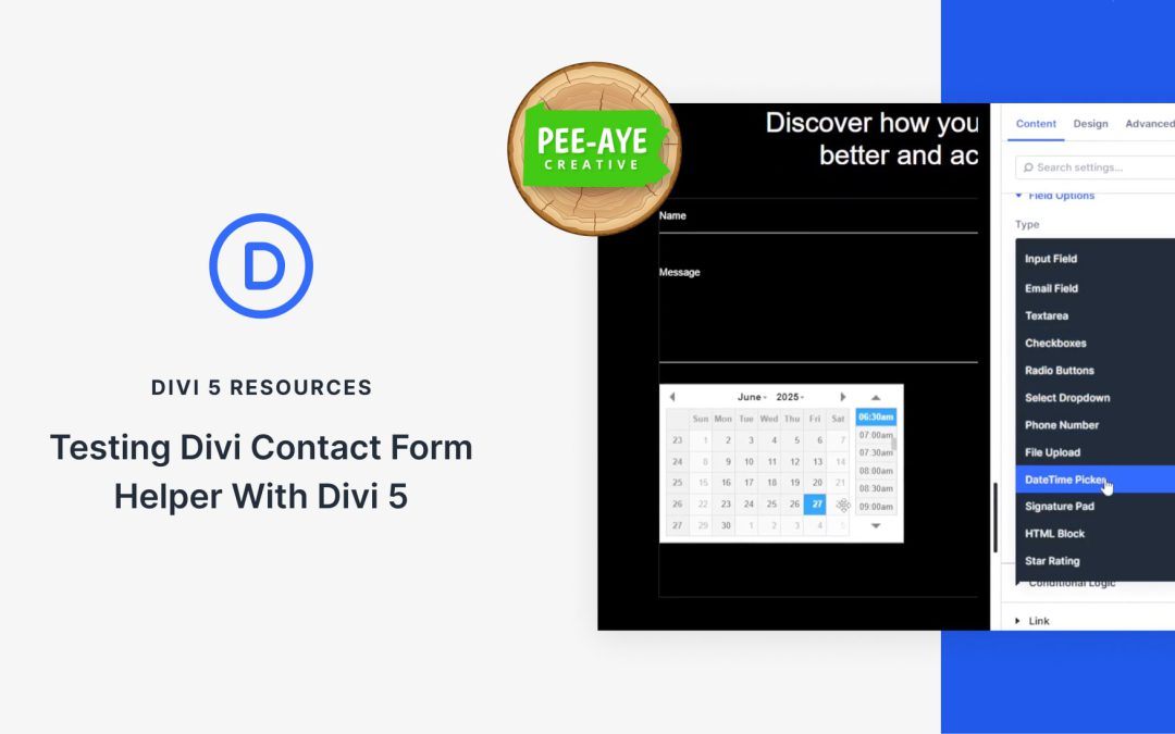 Testing Divi Contact Form Helper With Divi 5