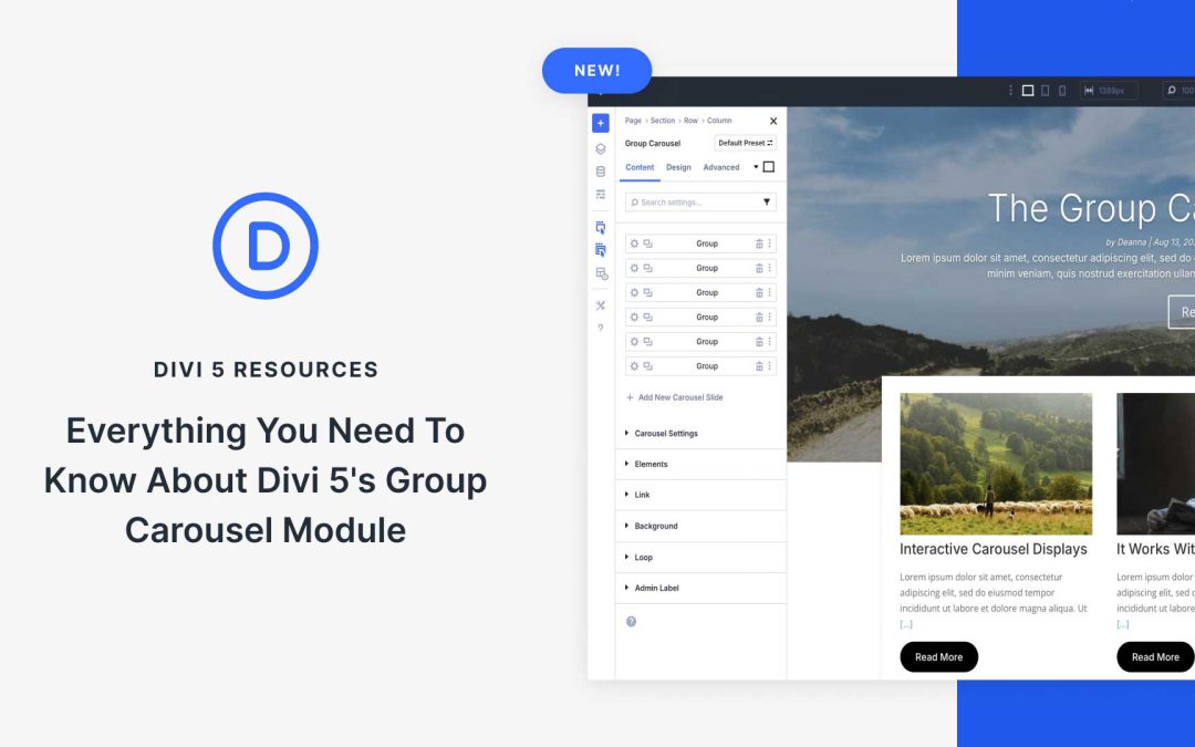 Everything You Need To Know About Divi 5’s Group Carousel Module