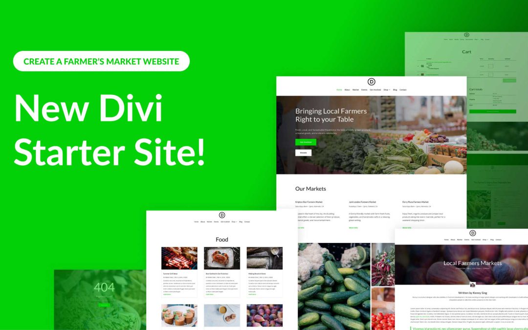 New Farmer’s Market Starter Site for Divi (Quick Install)