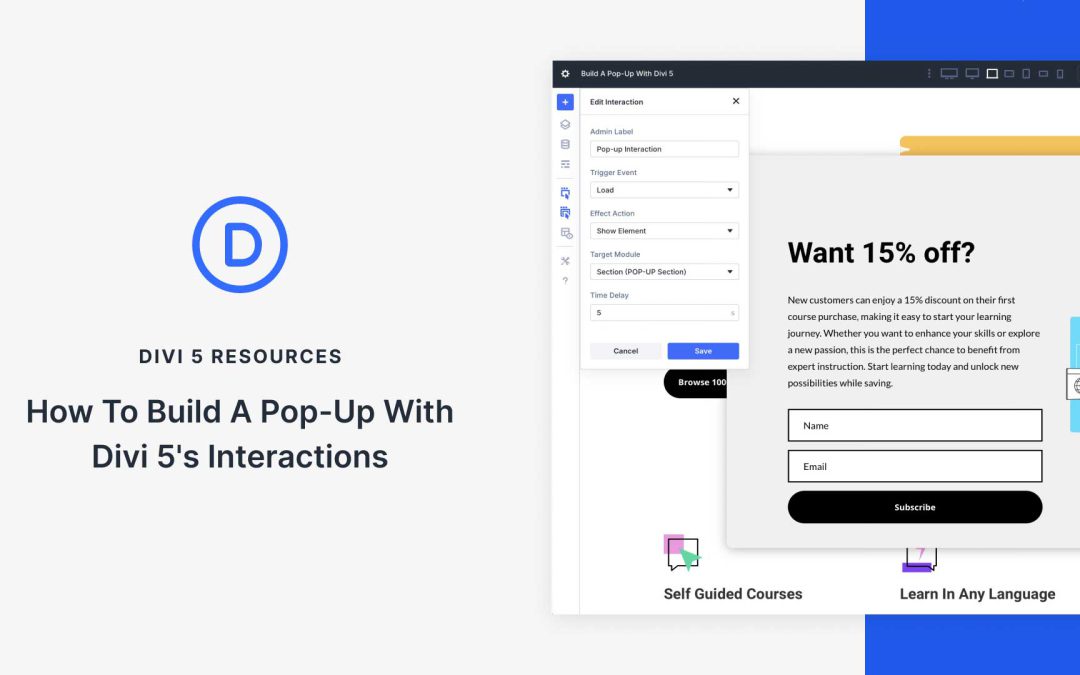 How To Build A Pop-Up With Divi 5’s Interactions (Free Download)