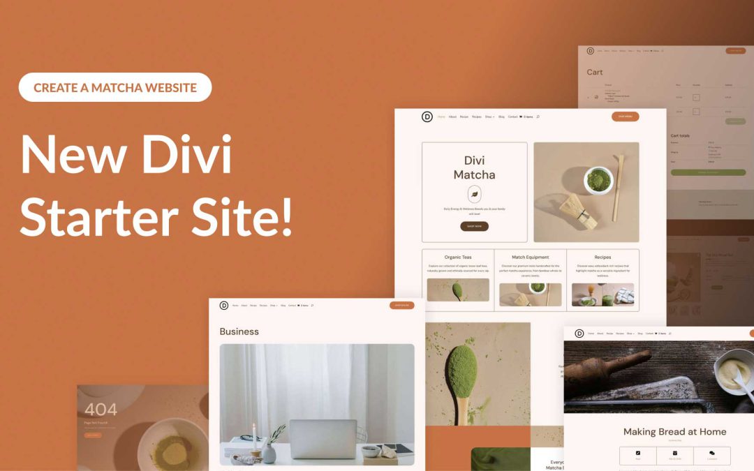 New Matcha Starter Site for Divi (Quick Install)