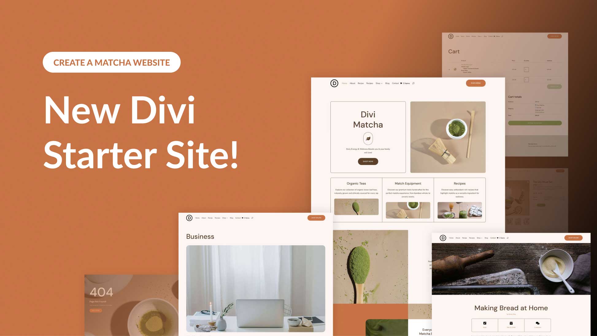 New Matcha Starter Site for Divi (Quick Install) New Matcha Starter Site for Divi (Quick Install)