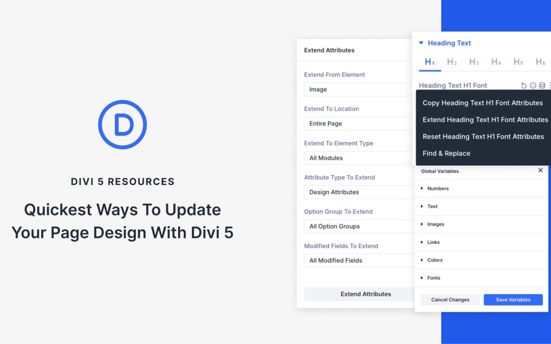 Quickest Ways To Update Your Page Design With Divi 5