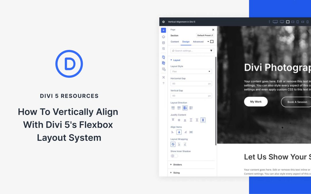 How To Vertically Align With Divi 5’s Flexbox Layout System