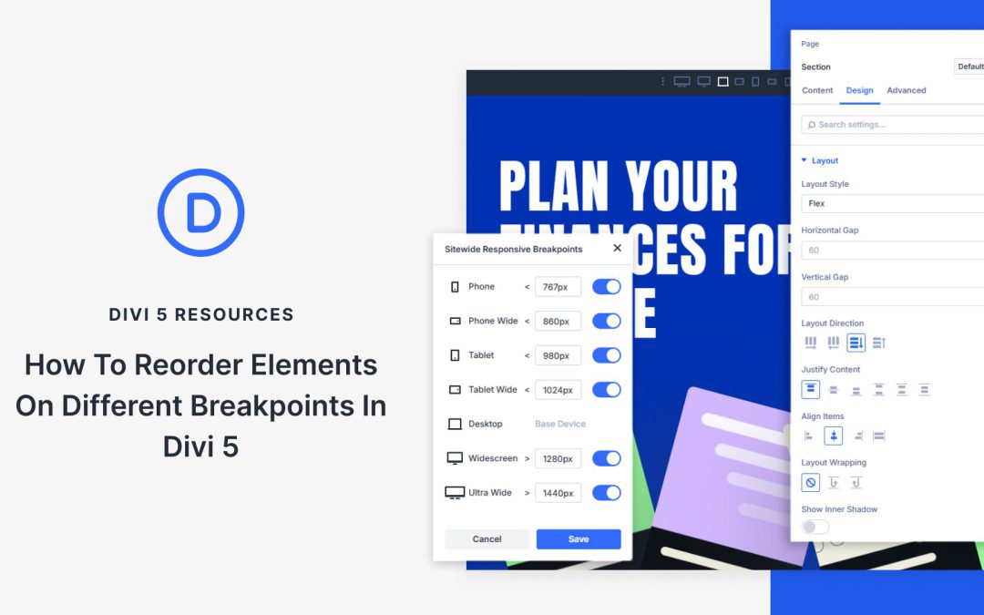 How To Reorder Elements On Different Breakpoints In Divi 5