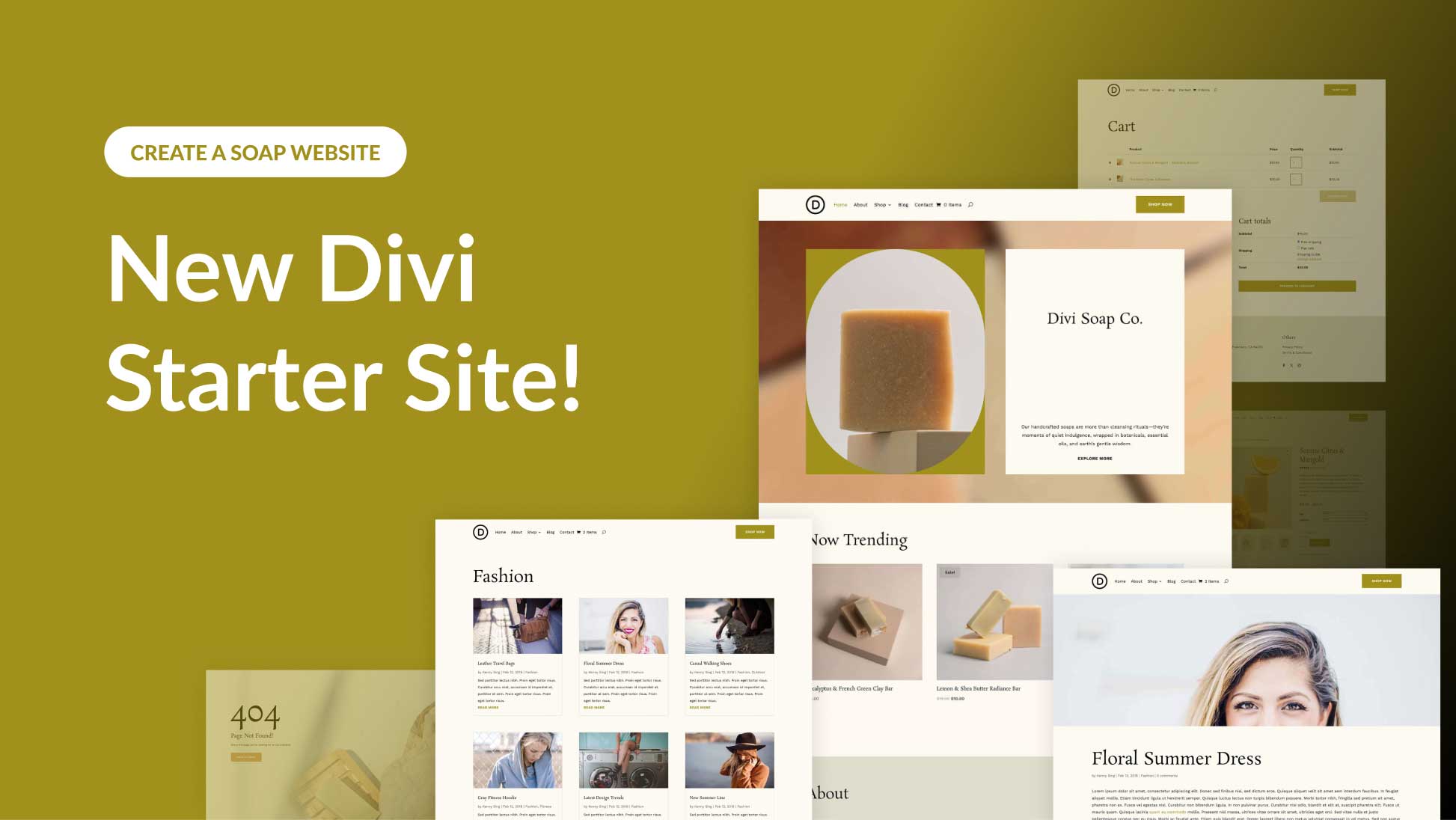 New Soap Starter Site for Divi (Quick Install) New Soap Starter Site for Divi (Quick Install)