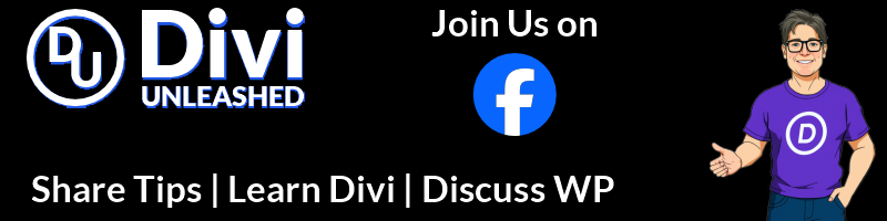 Divi Unleashed Facebook Group