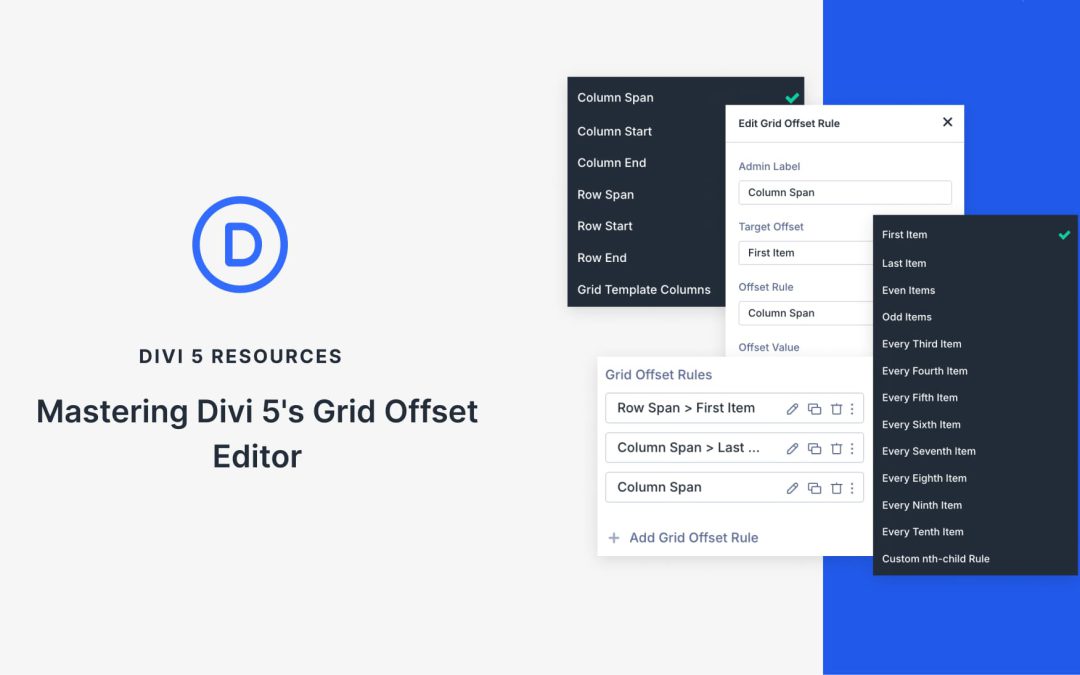 Mastering Divi 5’s Grid Offset Editor