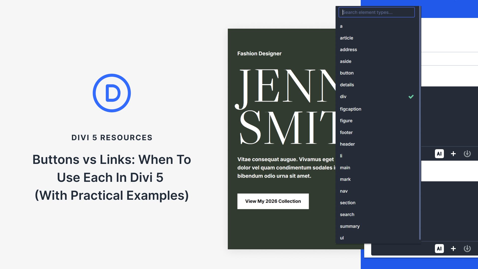 Buttons vs Links: When To Use Each In Divi 5 (With Practical Examples)