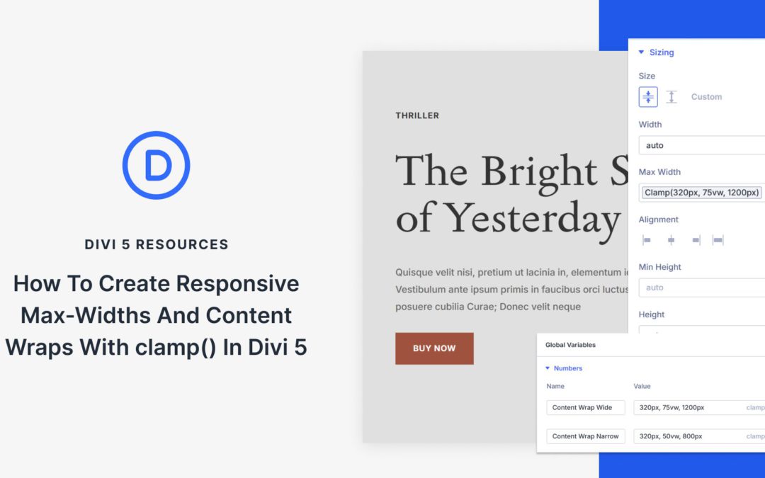 How To Create Responsive Max-Widths And Content Wraps With clamp() In Divi 5