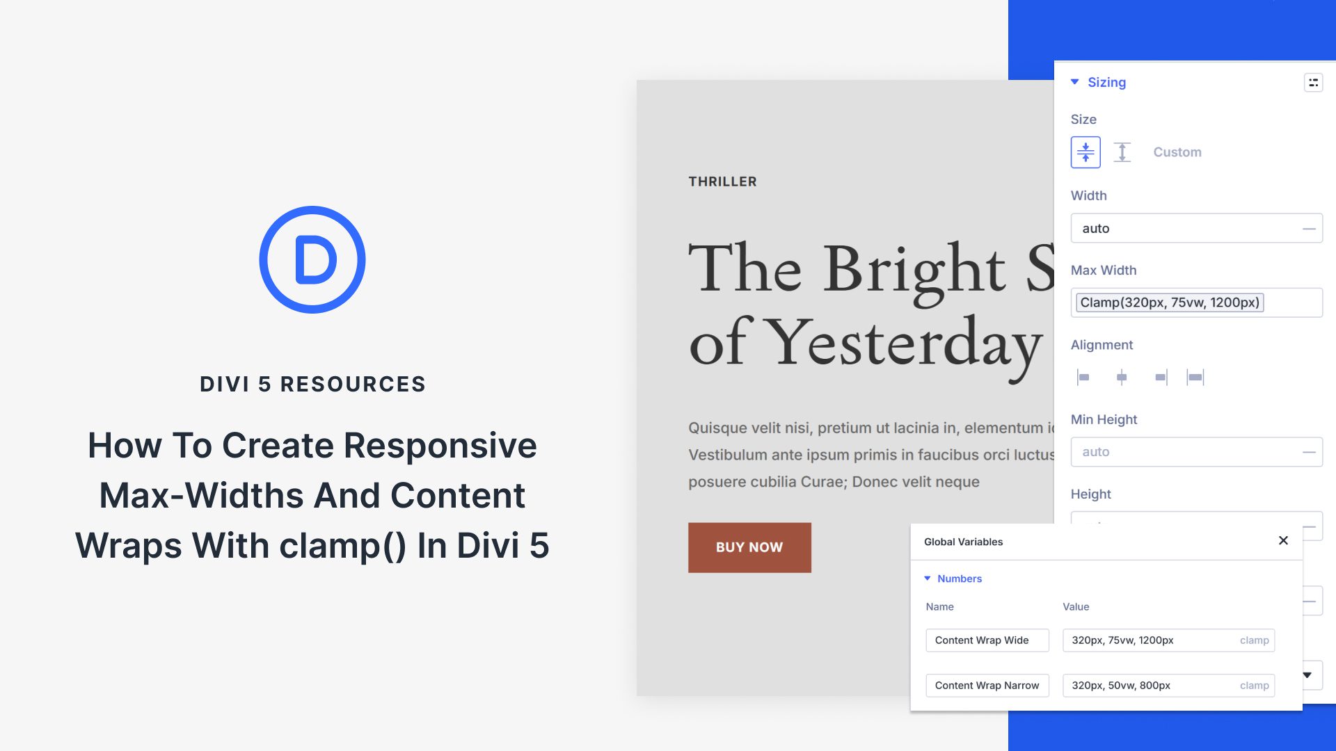 How To Create Responsive Max-Widths And Content Wraps With clamp() In Divi 5 How To Create Responsive Max-Widths And Content Wraps With clamp() In Divi 5