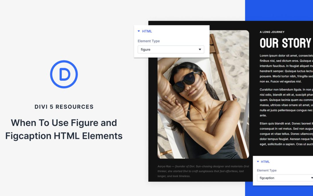 When To Use Figure and Figcaption HTML Elements In Divi 5