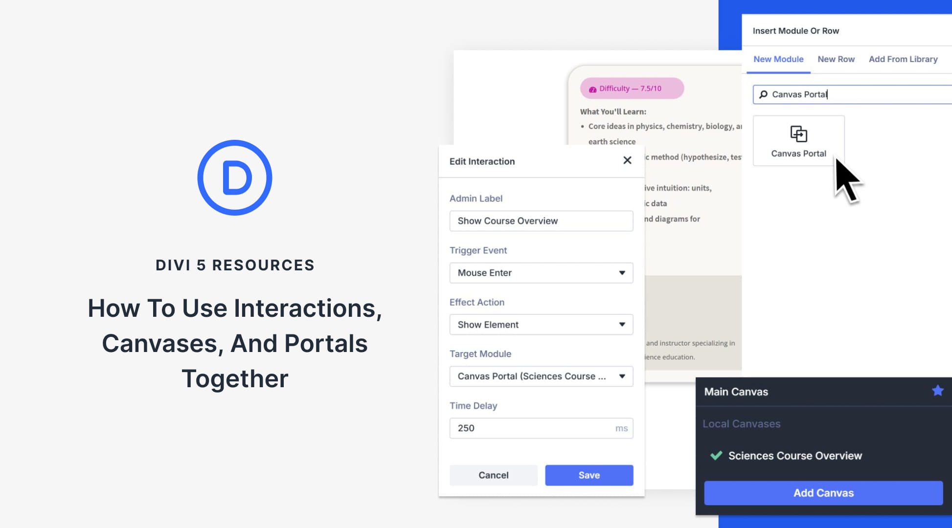 How To Use Interactions, Canvases, And Portals Together (The Complete ...