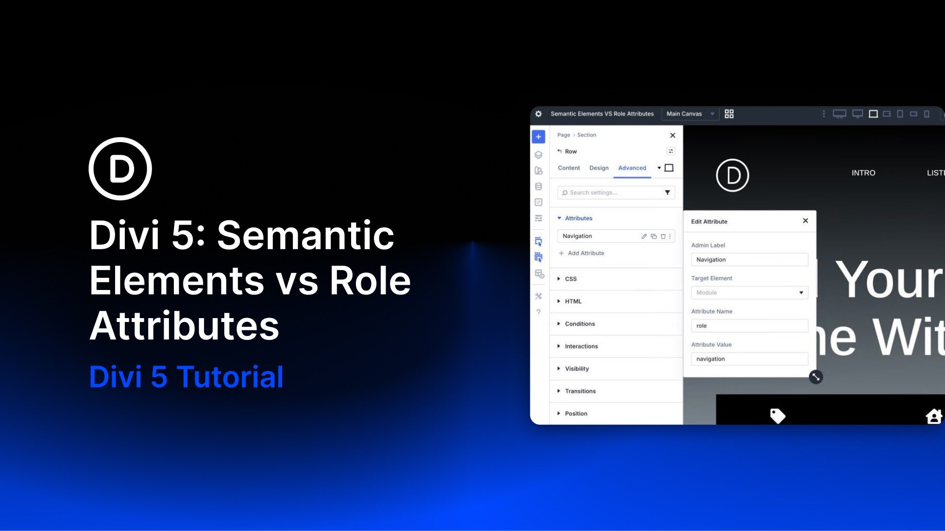 Divi 5: Semantic Elements vs Role Attributes Divi 5: Semantic Elements vs Role Attributes